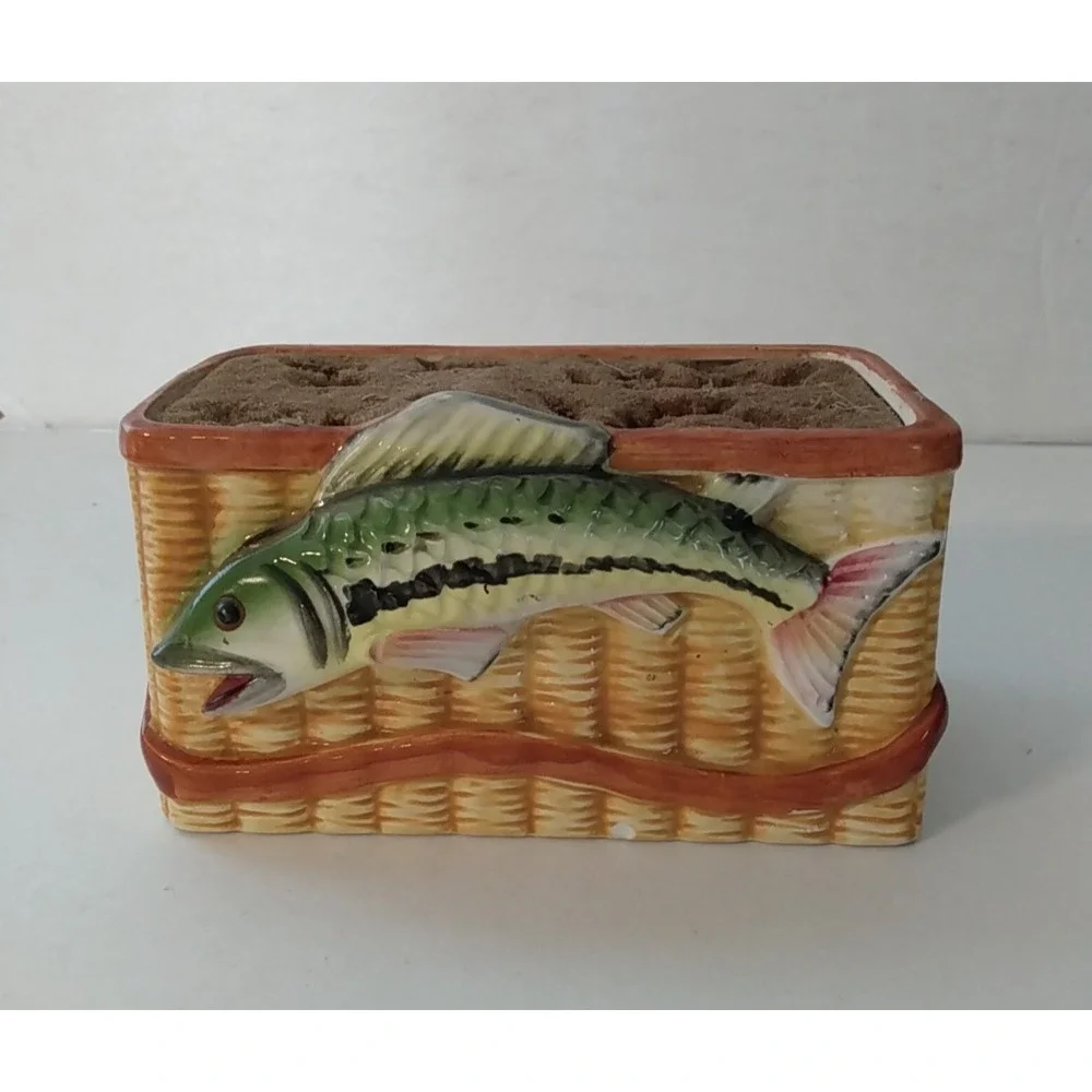 Parma Trout Basket Fish Florist Planter AAI Japan 6